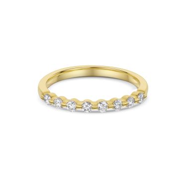 Half Hoop Diamond Eternity Ring in Rose Gold