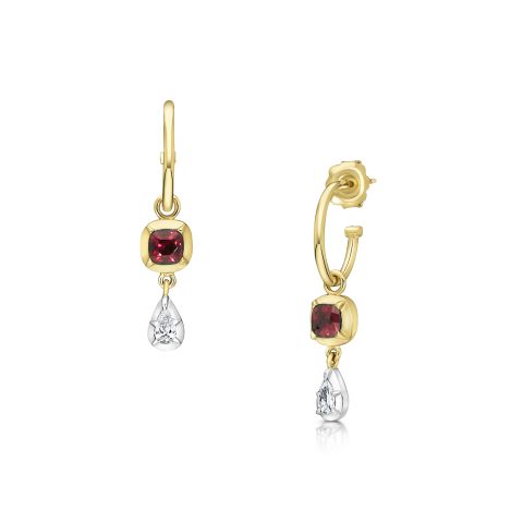 Lovestruck Collection: Ruby & Diamond Drop Earrings