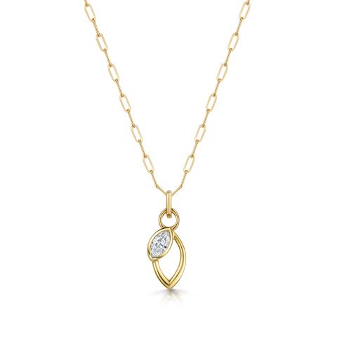 18ct Yellow Gold Flora Pendant