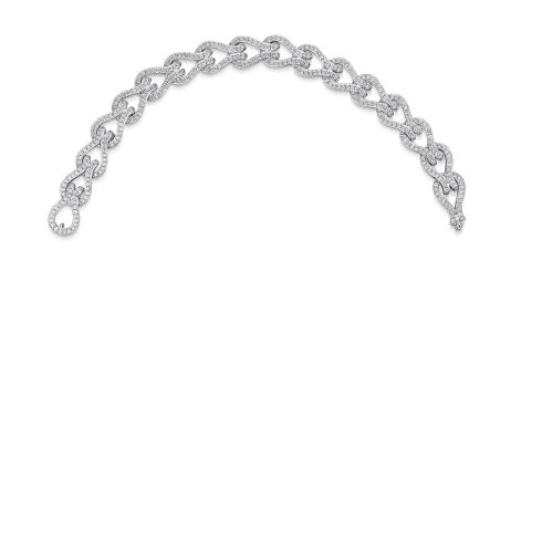 12.16ct Fancy Diamond Necklet in 18ct White Gold