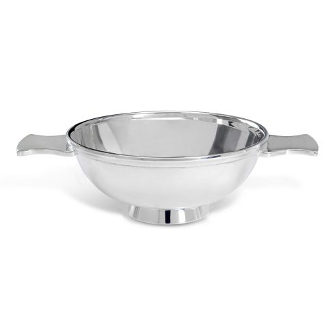 Sterling Silver 4'' Plain Quaich with Plain Handles