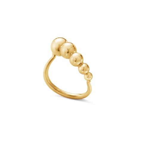 Georg Jensen Moonlight Grapes Ring in 18ct Yellow Gold